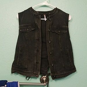 Free people denim vest